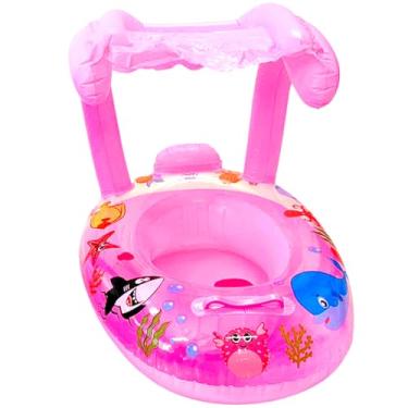 Imagem de Bote Fralda Boia p/Bebês com Cobertura á partir 24m Rosa