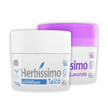 Imagem de Kit 2 Desodorante Creme Talco + Lavanda 55g