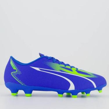 Imagem de Chuteira Puma Ultra Play FG/AG BDP Campo Azul, 40