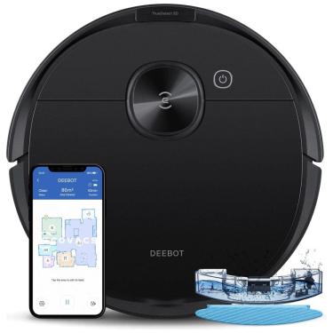 Imagem de Aspirador Robô com Navegação LiDAR a Laser, Detecção Inteligente de Obstáculos e Sucção Forte de 2600Pa, 110V, ECOVACS Deebot N8 Pro, Preto