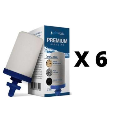 Imagem de Vela Tripla Ação Oasis para Filtro de Barro 06 unidades