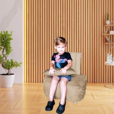 Imagem de Puff Orgânico Luxo Feijão Infantil - B Home Decor , CAPUCCINO