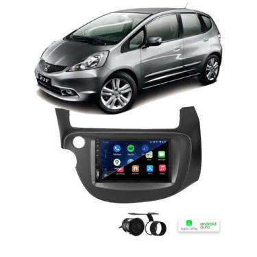 Imagem de Kit Multimídia New Fit 2009 / 2014 7 Pol CarPlay AndroidAuto Sem fio -