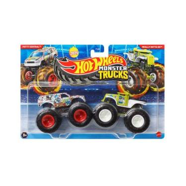 Imagem de Hot Wheels Monster Truck Pack Com 2 - Mattel Fyj64 Escolha, Jcc77