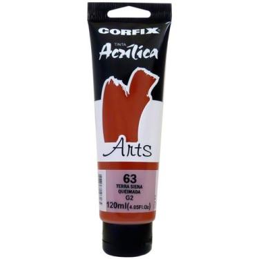 Imagem de Tinta Acrílica Arts Corfix 120ml 120ml G2 - 85120, 063 - TERRA SIENA Q