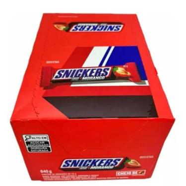Imagem de CHOCOLATE SNICKERS SABOR MORANGO CAIXA 20x42G - 840G