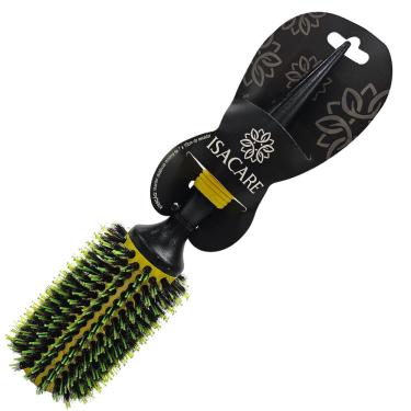 Imagem de Escova de Cabelo Profissional c/ Cerdas de Nylon 40mm Ref. 8901 Yellow Hit Isacare