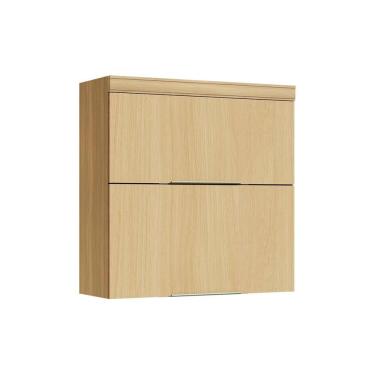 Imagem de Módulo Cozinha Nesher Marquesa Armário c/ 2 Portas Basculante 80 cm Nature - Nesher