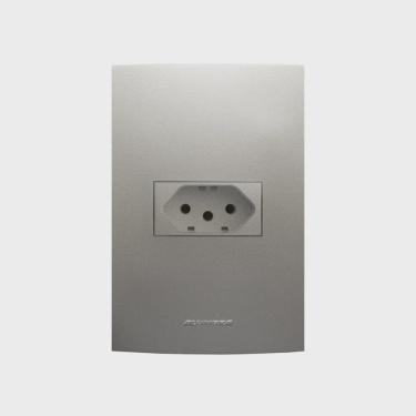 Imagem de Tomada 10A com Placa 4X2 Inova Pro Class Alumbra