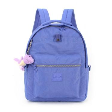 Imagem de Mochila Notebook Crinkle Up4You Com Chaveiro Pelúcia Violeta
