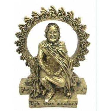 Imagem de Imagem Deus Sol Dourado Pintado Escultura Resina Estatua - Filho da Lu