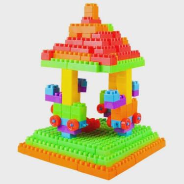 Imagem de Kit 120 peças brinquedos de encaixar monta monta