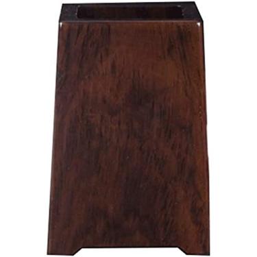 Imagem de Porta-lápis de mesa de madeira, suporte de armazenamento multifuncional durável para sala de aula, suporte criativo de pincel de maquiagem de grande capacidade (Larg