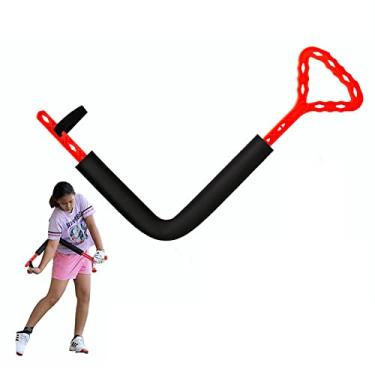 Imagem de XIMULIZI Treinador de balanço de golfe exercícios de aquecimento giratório de golfe Treinador de balanço correto errado corretor de balanço interno ferramenta de treinamento de pulso