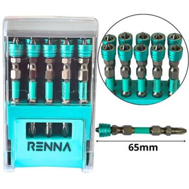 Imagem de Bits Magnético Ponteira Philips Ph2 10Un. Para Parafusadeira - Kit Bit