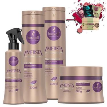 Imagem de Kit Haskell Ametista Sh Condicionador Mascara 300g fluido