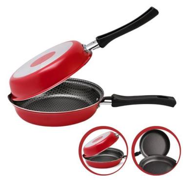 Imagem de Omeleteira Dupla Alumínio 18 cm Antiaderente Resistente - Multiflon, V