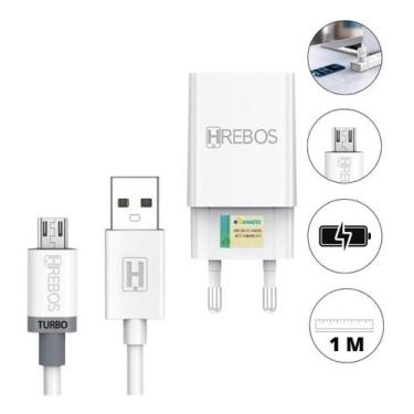Imagem de Cabo Carregador Micro Usb Compativel Motorola Moto G5 Colors - Hrebos