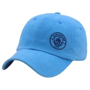 Imagem de Boné Manchester City SuperCap Símbolo Bordado - Masculino, Único, Azul