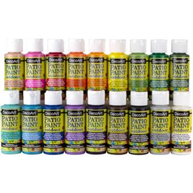 Imagem de DecoArt Conjunto de amostras favoritas do ventilador de tinta acrílica Patio, sortidas, 2 ml (pacote com 18)