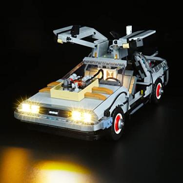 Imagem de VONADO Light Kit for Lego Delorean 10300 - Lego Sets Not Included, Led Lighting Kit for Lego Back to The Future Time Machine Time-Travel Car (Standard Version)