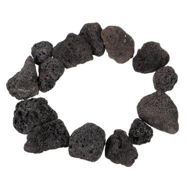 Imagem de Cabilock Para aquário: Pedras decorativas para aquário paisagismo plantas de jardim bonsai, pedras para fogueiras a gás lareira (0,1 kg/preto)
