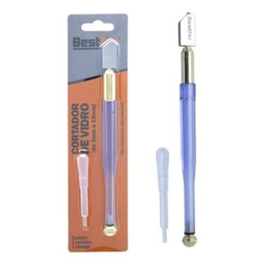 Imagem de Cortador De Vidro Profissional 3-12mm Riscador Caneta Manual - BESTFER