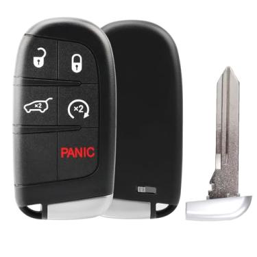 Imagem de NPAUTO Chave de substituição para Jeep Grand Cherokee 2014 2015 2016 2017 2018 2019 2020 2021 2022 - Entrada sem chave Controle remoto Iniciar proximidade Smart Car Key Fobs, M3N-40821302, 68143505AC,