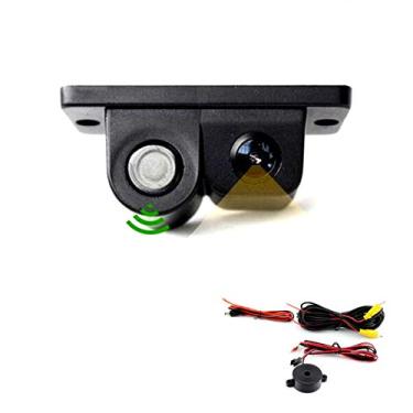 Imagem de WEPECULIOR Radar 2 em 1 com sensor de estacionamento de vídeo de backup reverso para carro com câmera de visão traseira HD para alarme sonoro Parktronic automotivo