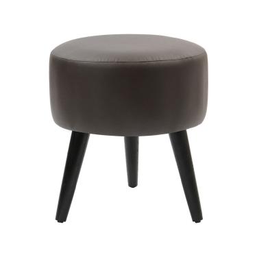 Imagem de Puff Banco Luca Em Tecido Sintético Sintético - Marrom - Cor: Marrom