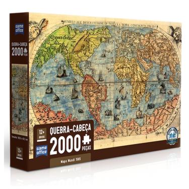 Imagem de Quebra-cabeça 2000 Peças Mapa-múndi Toyster