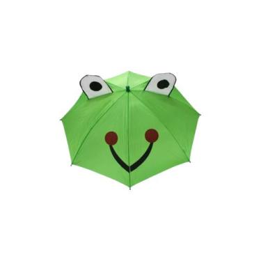 Imagem de Guarda-chuva Infantil Bichinhos Automatico Apito VERDE - Voyagem
