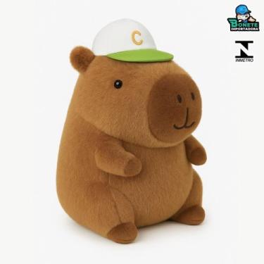 Imagem de Pelúcia Capivara 22cm com Chapéu Antialérgica Super Macia Brinquedo In