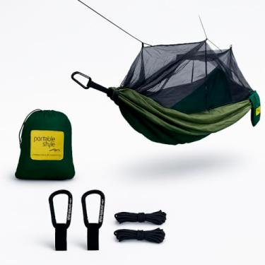 Imagem de Rede de Descanso com Mosquiteiro Casal Dupla (Verde)