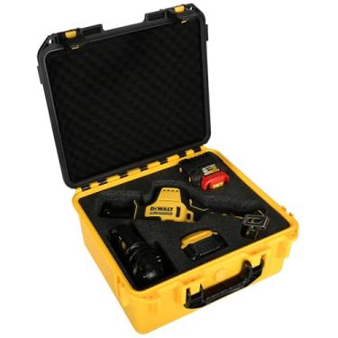 Imagem de HOSOCASE Estojo Para Serra Alternativa Dewalt 20V: Caixa De Ferramentas À Prova D'Água, Mini Atômica Dcs369, Armazenamento Rígido Serras Sem Fio Max, Bateria, Carregador (Somente Estojo)