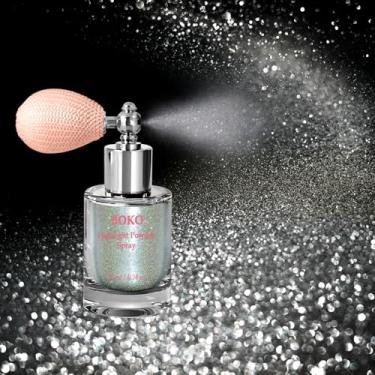 Imagem de Boko Spray De Glitter Corporal, Para Rosto Brilhante, Cabelo, Unhas, Roupas, Pó Iluminador, Maquiagem Festivais, Festas, Shows, Raves, Acessórios