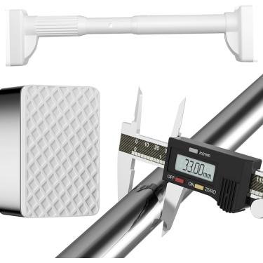 Imagem de Polo de cortina sem perfuração 410 cm-500 cm 360 cm-450 cm 310 cm-400 cm Corta de chuveiro trilho de cortina sem perfuração Divisão de barra de barragem de corredores de cortina não deslizan