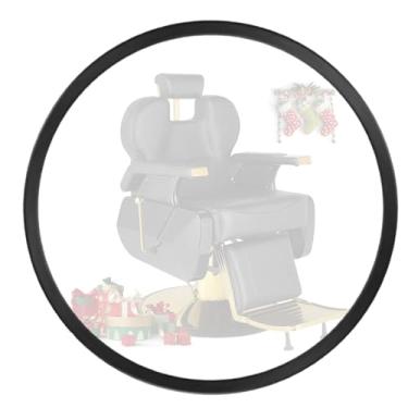 Imagem de Hicomony Anel de base de borracha para cadeira de salão de salão de 68 cm, as cadeiras evitam que o cabelo esconda o equipamento de base hidráulica para proteger o piso de azulejo de madeira