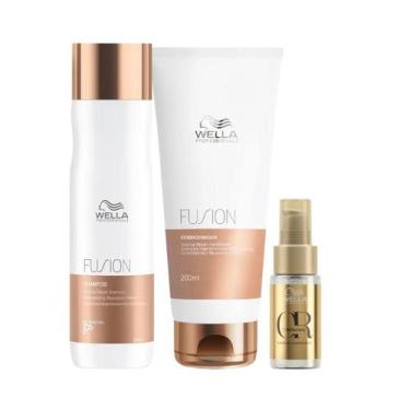 Imagem de Wella Fusion Sh 250ml + Cond 200ml + Oleo 30ml - Wella profissional