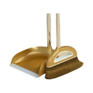 Imagem de Conjunto De Vassoura Mágica, Kit De Limpeza De Piso De Plástico, Limpa