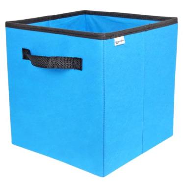 Imagem de Caixa organizadora de 28x30x28 Azul com alça
