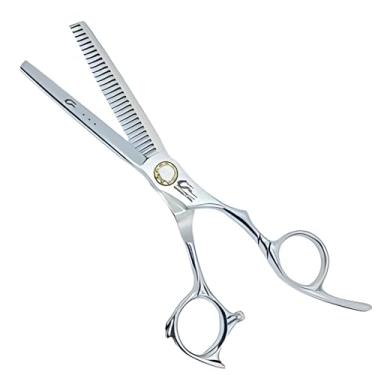 Imagem de Tesoura Desbaste Desfiadeira Invertida 6.0 Umi Aço 440c Prata