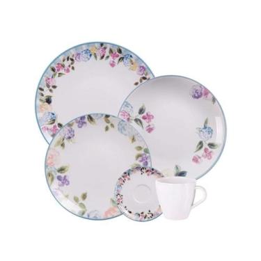 Imagem de Aparelho de Jantar 20 Peças Porcelana Decorada Aura Tramontina