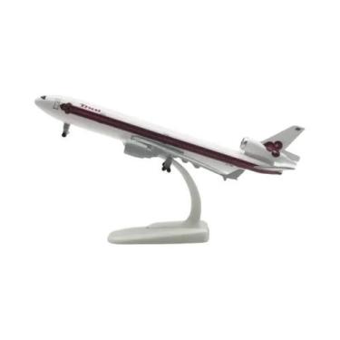 Imagem de Avião De Brinquedo MD11 World Cargo Airlines De 20CM Em Diecast Com Ba