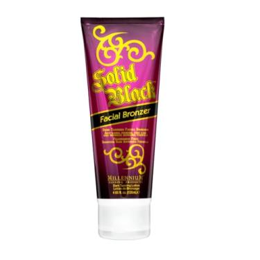 Imagem de Millennium Tanning Products Bronzeador Facial Preto Sólido Millennium Tanning, Loção Bronzeadora Firmadora Para O Rosto, 113 G