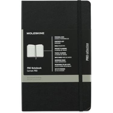 Imagem de Moleskine PRO Notebook, Hard Cover, Large (5" x 8.25") Professional Project Planning, B...