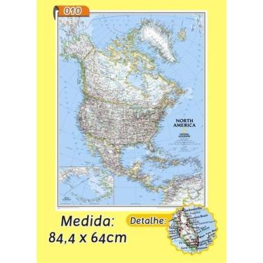 Imagem de Mapa Mundi em Painel de Lona - Modelo 10 - Micro Oficina