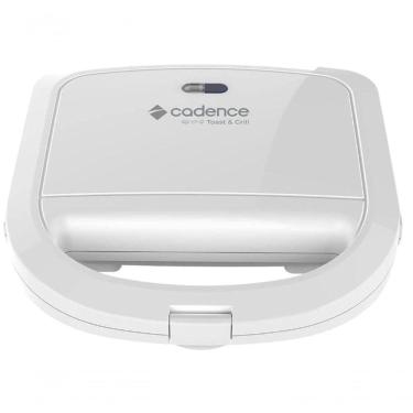 Imagem de Sanduicheira Eletrica 750w Cadence Antiaderente Branca 220V