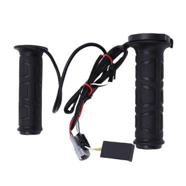 Imagem de Luocute Grips de Guidão de Motocicleta Aquecida Universal, Garras de ATV Aquecidas 12V Aquecimento Rápido Anti Deslizamento Universal Aquecimento Elétrico Ferramenta para Aquecimento