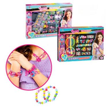 Imagem de Kit Interativo Menina Miçangas Braceletes Colares Sortido - Polibrinq